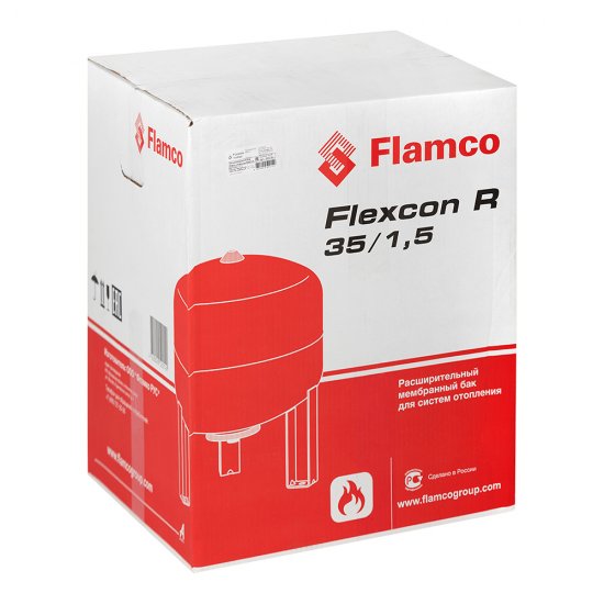 Бак расширительный Flamco Flexcon R 35/1,5 закрытого типа 6 бар 35 л (FL 16037 RU)