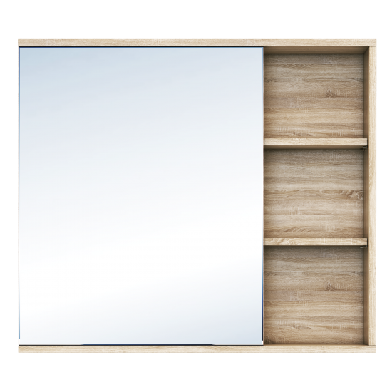 Зеркальный шкаф Vigo Matteo 15.6x80x70 см цвет дуб сонома