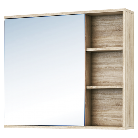 Зеркальный шкаф Vigo Matteo 15.6x80x70 см цвет дуб сонома