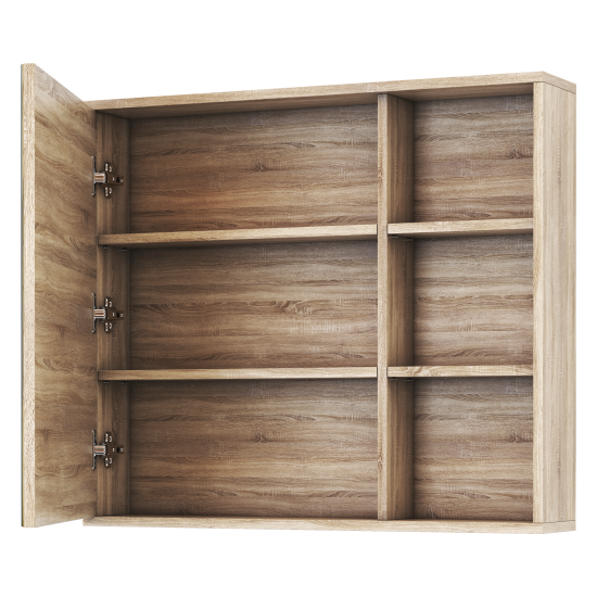 Зеркальный шкаф Vigo Matteo 15.6x80x70 см цвет дуб сонома