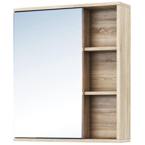 Зеркальный шкаф Vigo Matteo 15.6x60x70 см цвет дуб сонома