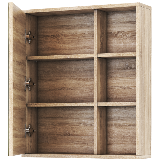 Зеркальный шкаф Vigo Matteo 15.6x60x70 см цвет дуб сонома