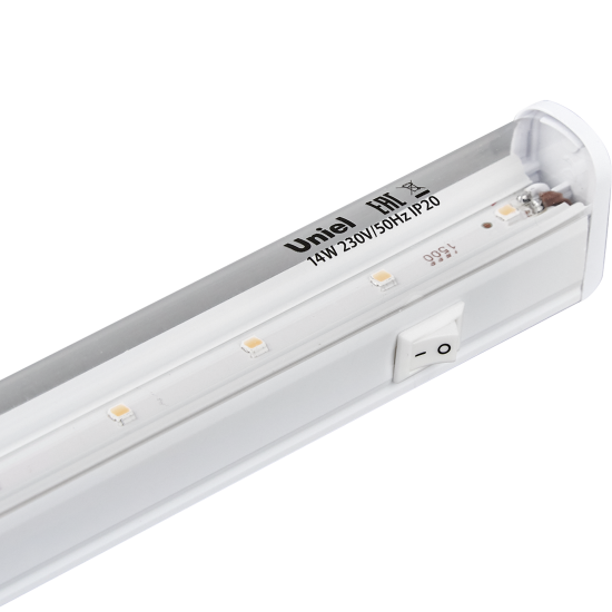 Фитосветильник линейный светодиодный Uniel 14 В IP20 870 мм полный спектр розовый свет