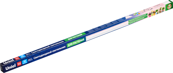 Фитосветильник линейный светодиодный Uniel 14 В IP20 870 мм полный спектр розовый свет