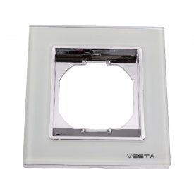 1-местная рамка Vesta Electric Exclusive White