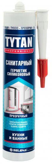 Герметик силиконовый Tytan санитарный уксусный прозрачный 280 мл