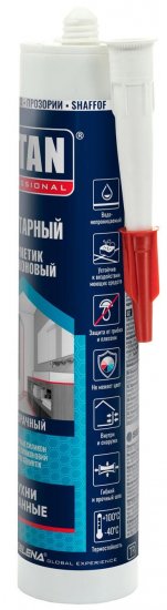 Герметик силиконовый Tytan санитарный уксусный прозрачный 280 мл
