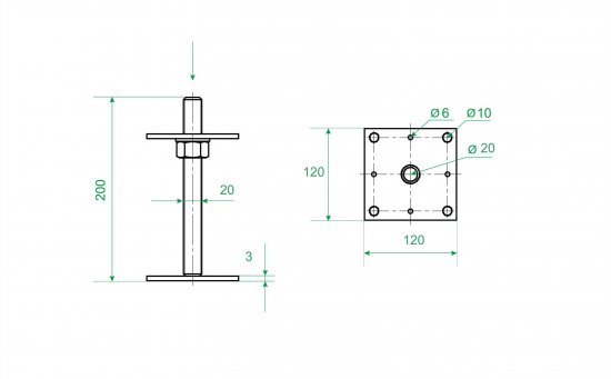 Анкер регулировочный ARN 120-20-3