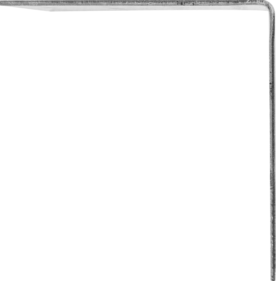 Угол крепежный равносторонний KUR 80x80x80x1.8 оцинкованная сталь цвет серый