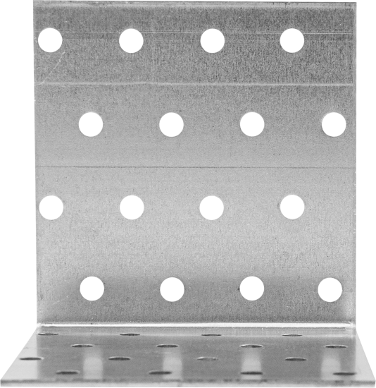 Угол крепежный равносторонний KUR 80x80x80x1.8 оцинкованная сталь цвет серый