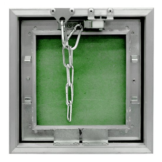 Люк ревизионный под плитку Практика Контур алюминиевый 200х200 мм скрытый нажимной