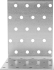 Угол крепежный равносторонний KUR 100x100x80x1.8 оцинкованная сталь цвет серый