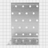 Угол крепежный равносторонний KUR 100x100x80x1.8 оцинкованная сталь цвет серый