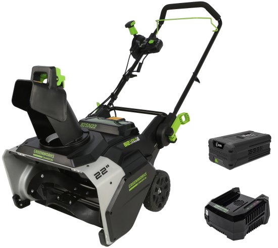 Снегоуборщик аккумуляторный GREENWORKS Бесщёточный 82SN22 51 см 82 В 1x5 Ач АКБ и ЗУ в комплекте