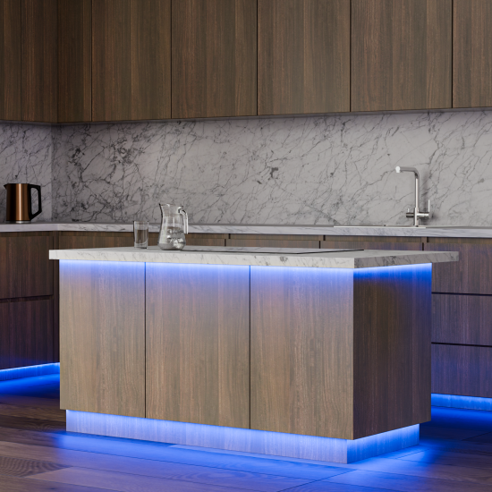 Комплект светодиодной ленты для контурной подсветки Apeyron SMD5050 24В 10 мм 5м 15 Вт/м 60диод/м RGB