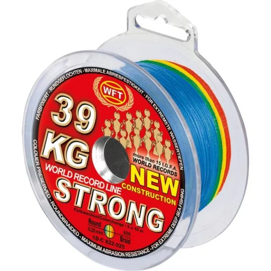 Плетеная леска WFT KG STRONG Multicolor