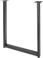 Подстолье для обеденного и письменного стола 71 см сталь цвет матовый черный