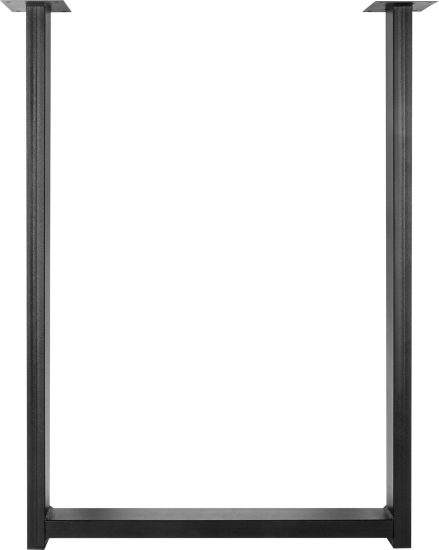 Подстолье для обеденного и письменного стола 71 см сталь цвет матовый черный