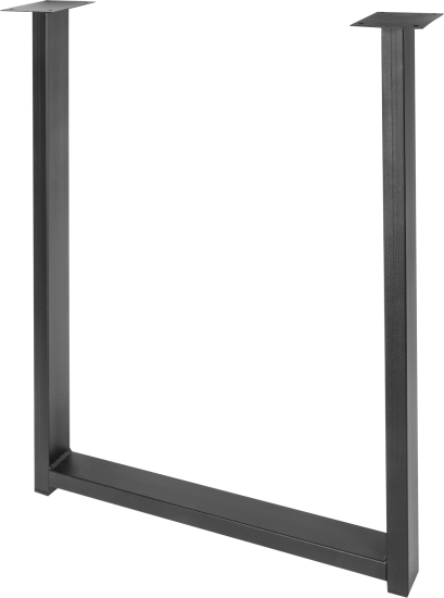 Подстолье для обеденного и письменного стола 71 см сталь цвет матовый черный