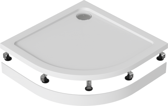 Экран для душевого поддона Sensea Slim акрил 1/4 круга 90x90 см