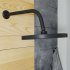 Держатель для верхнего душа Iddis Built-in Shower Accessories 350 мм настенный латунь черный (001BB35i61)