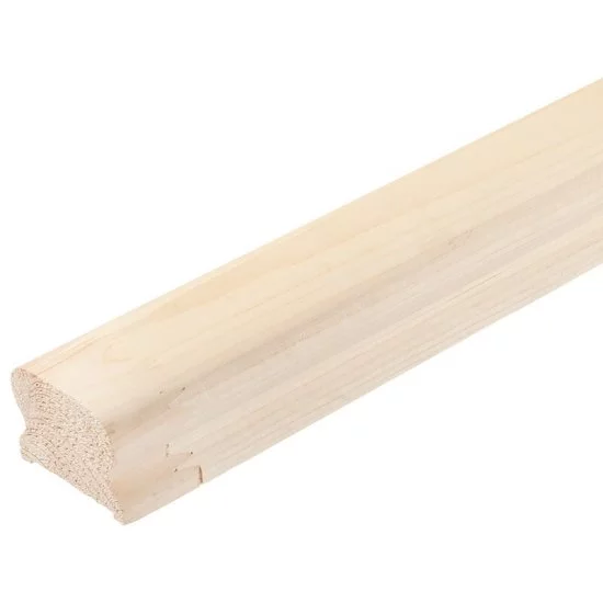Поручень фигурный сращенный хвоя сорт Экстра 45x75x4000 мм