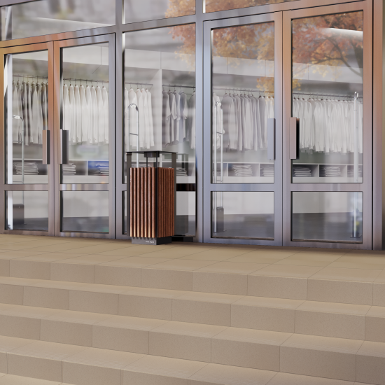 Ступень Quadro Decor Соль-Перец 30x30 см цвет серый 17 шт.