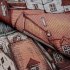 Ткань 1 м/п Крыши гобелен 150 см цвет мультиколор