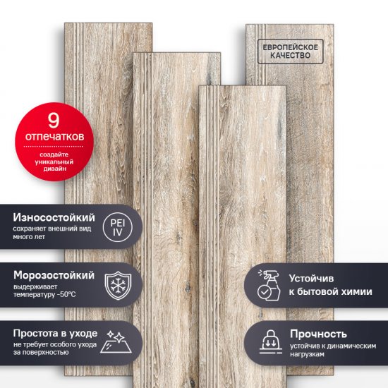 Ступень Estima Sun Deck SU00 30x120 см цвет светло-бежевый 4 шт.