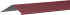 Планка карнизная 100x65 мм 2 м 0.4 мм цвет RAL 3005 красный