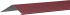 Планка карнизная 100x65 мм 2 м 0.4 мм цвет RAL 3005 красный