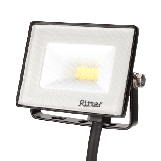 Прожектор светодиодный уличный Ritter Profi 53414 7 10 Вт 1000 Лм 180-240В нейтральный белый свет 4000К IP65 черный