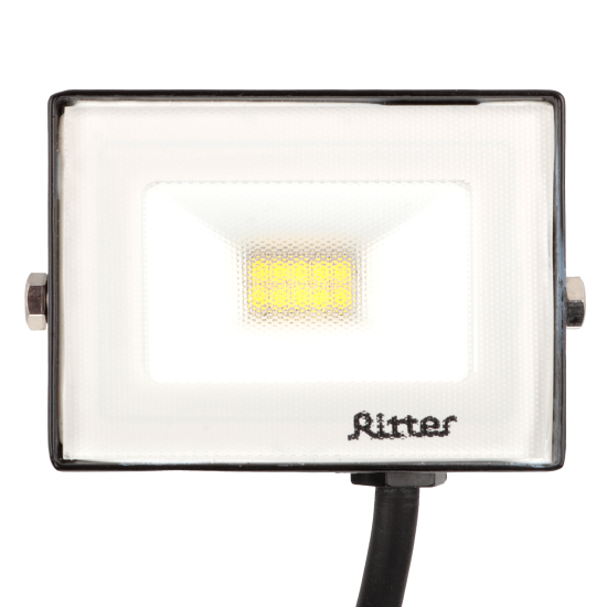Прожектор светодиодный уличный Ritter Profi 53414 7 10 Вт 1000 Лм 180-240В нейтральный белый свет 4000К IP65 черный