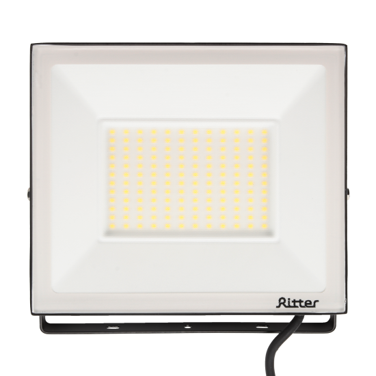 Прожектор светодиодный уличный Ritter Profi 53419 2 100 Вт 10000 Лм 180-240В нейтральный белый свет 4000К IP65 черный