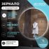 Зеркало для ванной Vigo Moss Classic Led с подсветкой 90 см круглое