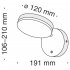 Бра Maytoni Fad светодиодное 6 Вт 220-240 В черное 3000К IP20 (MOD070WL-L8B3K)
