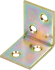 Уголок мебельный KSZ 30x30x25x1.5 желтый цинк