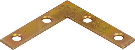 Оконный уголок 50x50x10x1.5 желтый цинк