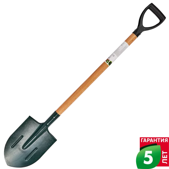 Лопата штыковая Geolia 116 см сталь с черенком