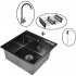 Набор мойка WISENT WS35050B/WGER019B/W405B/W302644B/W4998-3-U
