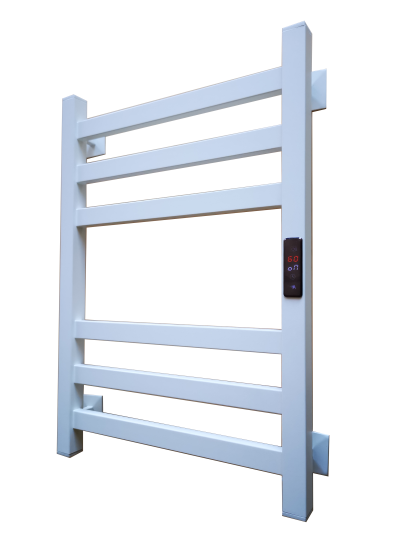 Полотенцесушитель электрический Арго Соренто гранд 400x600 мм 125 Вт с терморегулятором лесенка цвет белый