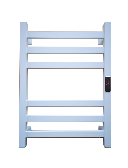 Полотенцесушитель электрический Арго Соренто гранд 400x600 мм 125 Вт с терморегулятором лесенка цвет белый