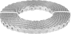 Перфорированная лента волна LV 12x0.5 25 м оцинкованная сталь цвет серый
