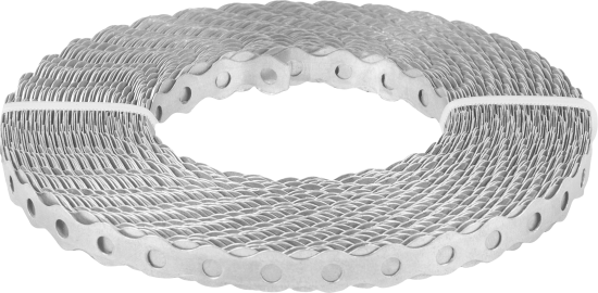 Перфорированная лента волна LV 12x0.5 25 м оцинкованная сталь цвет серый