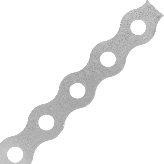 Перфорированная лента волна LV 12x0.5 25 м оцинкованная сталь цвет серый