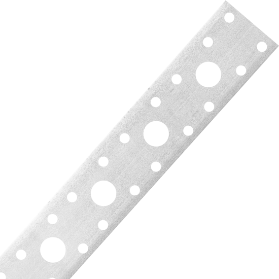 Перфорированная лента прямая LP 25x0.5 25 м оцинкованная сталь цвет серый