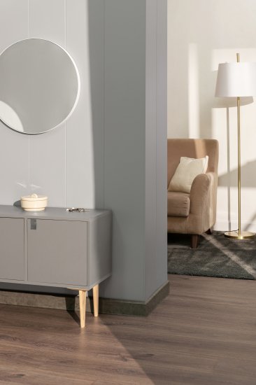 Стеновая панель МДФ Арктический серый 2600x238x6 мм 0.62 м²