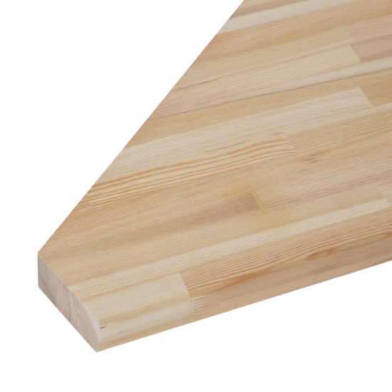 Ступень угловая сращенная лиственница сорт Экстра 40x500x1006 мм