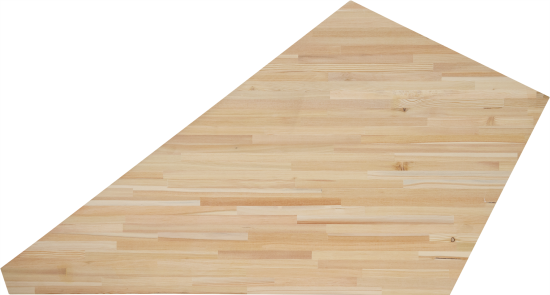 Ступень угловая сращенная лиственница сорт Экстра 40x500x1006 мм