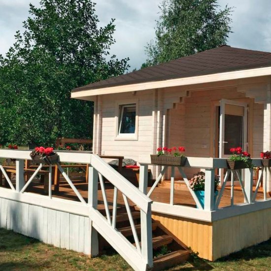 Эко-лазурь Husky Siberian полуматовая цвет белый 9 л